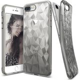 Ringke Air Prism 3D Elmas Yansıması iPhone 7 Plus Smoke Black Ultra Hafif Esnek İnçe Renkli Transparan Silver Kılıf