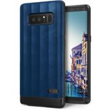 Ringke FlexS Galaxy Note 8 ile Uyumlu KIlıf Deep Blue Premium PU Deri&TPU Kombini Tam Koruma