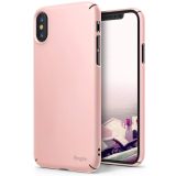 Ringke Slim iPhone XS Kılıf Peach Pink - 4 Tarafı Saran Tam Koruma İnce Şık Tasarım