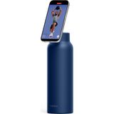 Ringo Pro Manyetik Telefon Tutuculu Termal Paslanmaz Çelik Su Şişesi (Pipetli Kapak) – 24 Oz / 710 ml - Mavi