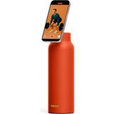 Ringo Pro Manyetik Telefon Tutuculu Termal Paslanmaz Çelik Su Şişesi (Pipetli Kapak) – 24 Oz / 710 ml - Turuncu