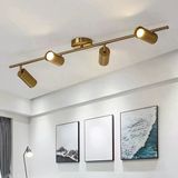 Rings Metal Modern 4 Lü Eskitme Kaplama Led Spot Avize Beyaz Ampullü