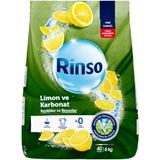 Rinso 6 kg Limon Karbonat Renkliler ve Beyazlar İçin Toz Çamaşır Deterjanı