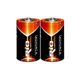 Rio 2li Büyük Boy Pil R20 D-Size Pil D Boy Oyuncak Pili Çinko Karbon Zn-C 1.5 V