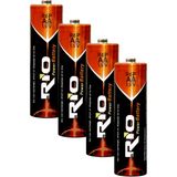 Rio 4lü Aa R6P Kalın Kalem Pil Saat Pili Çinko Karbon Pil Zn-C 1.5V - 4'lü