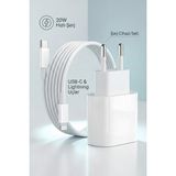 Rio Battery Solgun Iphone 13 Uyumlu 20W Hızlı Şarj Aleti Adaptör + Kablo