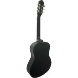 Rio Klasik Gitar Seti Sap Ayarlı 4-4 Tamboy Kılıf Askı Kapo Sticker Pena Penalık Silme Bezi L Anahtarı ve Ders Uygulaması - Siyah
