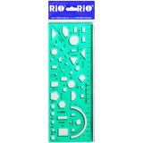 Rio Multi Sistem Şablonlu Cetvel - Yeşil