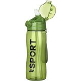 Rio Pipetli Sporcu Okul Su Matarası - 750 ml - Suluk Pp - Yeşil