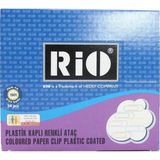 Rio Renkli Ataç 28mm Plastik Kaplı 24 Adet Çocuklar İçin Güvenli Kırtasiye Ürünü
