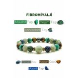 Rio Takı Fibromiyalji Bilekliği Malahit Yeşim Taşı Doğal Taş Bileklik Rio