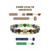 Rio Takı Panik Atak Ve Ansiyete Bilekliği Rodonit Kaplangözü Doğal Taş Bileklik Rio