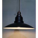 RİOLİGH RETRO SİYAH İÇİ BEYAZ TEKLİ METAL SARKIT ÇAP: 37CM