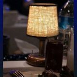 Riolight Bakır Eskitme Retro,rustik,vintage Ledli Pilli Abajur Ge eskitme