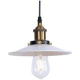 Riolight Beyaz Metal Şapkalı Sarkıt Çap:23 Cm