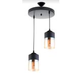 RİOLİGHT İKİLİ CAMLI SARKIT AVİZE ÇAP: 30CM RİO000175