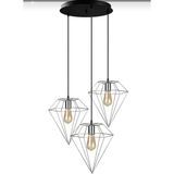 Riolight Kafes Krom Üçlü Sarkıt Avize Taban Çapı: 30CM