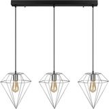 Riolight Kafes Üçlü Krom Masa Üstü Sarkıt Avize Taban Uzunluğu: 60CM - 3