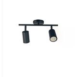 Riolight Led 1 Spot,Led Avize Siyah Gövde Gün Işığı Ampüllü 360 Derece Hareketli Başlık Spot