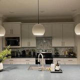 RİOLİGHT MODERN BEYAZ 2 İÇİ BEYAZ MASA,BAR ÜSTÜ TEKLİ METAL SARKIT AVİZE ÇAP:20CM 1ADET FİYATIDIR