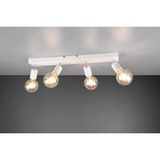 Riolight Modern Beyaz 4XE27 Mafsallı Hareketli Başlık(Glop Ampul Hariç) Metal Spot Avize