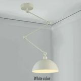 RİOLİGHT MODERN BEYAZ DÖRT MAFSALLI AKROBAT METAL MASA ÜSTÜ SARKIT AVİZE ŞAPKA ÇAPI:30CM
