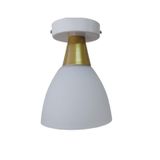 Riolight Modern Beyaz Tekli Opal Camlı Sarkıt