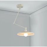Riolight Modern Beyaz Üç Mafsallı Akrobat Metal Masa Üstü Sarkıt Avize Şapka ÇAPI:38CM - 1