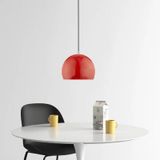 Riolight Modern Kırmızı Cafeler,oda,mutfak,yatak Başı İçin 1xe27 Tekli Metal Sarkıt Avize Çap:20cm