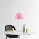 Riolight Modern Pembe Cafeler,oda,mutfak,yatak Başı İçin 1xe27 Tekli Metal Sarkıt Avize Çap:20cm