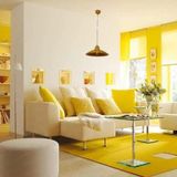 RİOLİGHT MODERN SARI İÇİ BEYAZ OTURMA ODASI İÇİN TEKLİ METAL SARKIT AVİZE