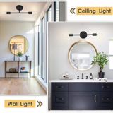 RİOLİGHT MODERN SİYAH 2XE27 DUYLU AYNA ÜSTÜ METAL DUVAR APLİK NOT:1ADET FİYATIDIR