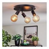 Riolight Modern Siyah 3XE27 Mafsallı Hareketli Başlık(Glop Ampul Hariç) Metal Spot Avize