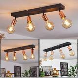 Riolıght Modern Siyah 4Xe27 Duylu Mafsallı Hareketli Başlık(Glop Ampul Hariç) Metal Spot Avize
