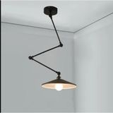 Riolight Modern Siyah Dört Mafsallı Akrobat Metal Masa Üstü Sarkıt Avize Şapka ÇAPI:38CM - 1