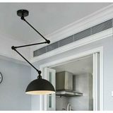 Riolight Modern Tekli Metal Sarkıt Avize Şapka Çapı: 30CM - Siyah - 1