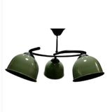 RİOLİGHT MODERN ÜÇLÜ HAKİ YEŞİL BAŞLIK METAL SARKIT AVİZE