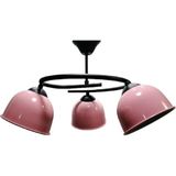 Riolight Modern Üçlü Pembe Başlık Genç,çocuk,yatak Odası Metal Sarkıt Avize - Siyah - 3