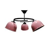 RİOLİGHT MODERN ÜÇLÜ PEMBE BAŞLIK GENÇ,ÇOCUK,YATAK ODASI METAL SARKIT AVİZE