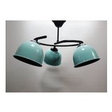 RİOLİGHT MODERN ÜÇLÜ TURKUAZ BAŞLIK METAL SARKIT AVİZE