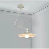 RİOLİGHT MODERN1 BEYAZ ÜÇ MAFSALLI AKROBAT METAL MASA ÜSTÜ SARKIT AVİZE ŞAPKA ÇAPI:38CM