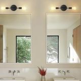 RİOLİGHT MODERN1 SİYAH1 2XE27 DUYLU METAL AYNA ÜSTÜ DUVAR APLİK NOT:1ADET FİYATIDIR.