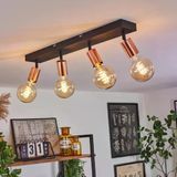 Riolıght Modern1 Siyah1 4Xe27 Duylu Mafsallı Hareketli Başlık(Glop Ampul Hariç) Metal Spot Avize
