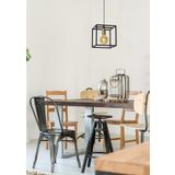 RİOLİGHT MODERN12,VİNTAGE1 SİYAH 25X25CM 1XE27 DUYLU KÜP METAL SARKIT TEKLİ AVİZE