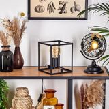 RİOLİGHT MODERN13, RETRO,VİNTAGE,RUSTİK SİYAH 1XE27 DUYLU KÜP METAL 20CMX20CM ABAJUR