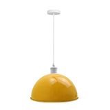 Riolight Modern1,Vintage1,Retro1,Rustik1 Sarı 1Xe27 Duylu Metal Tekli Sarkıt Avize Çap:30cm