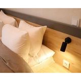 Riolight Modern2 Mafsallı2 Hareketli Başlık2 Siyah Yatak Başı Spot LED Aplik (Ampul Dahil) - 1