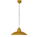 Riolight modern,retro,vintage mutfak,oda,otel,cafeler için sarı 1xe27 metal sarkıt avize çap:35cm