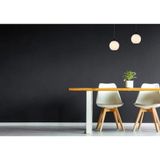 RİOLIGHT MODERN,RETRO,VİNTAGE OPAL BEYAZ CAMLI 2XE27 SIRALI SİYAH METAL GÖVDE MASA ÜSTÜ SARKIT AVİZE