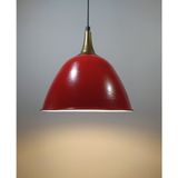 Riolight modern,rustik,vintage mutfak,oda,cafe,oteller için kırmızı 1xe27 metal sarkıt avize çap:28cm